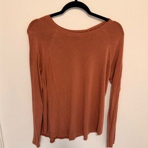American Eagle Outfitters Terracotta Long Sleeve Top